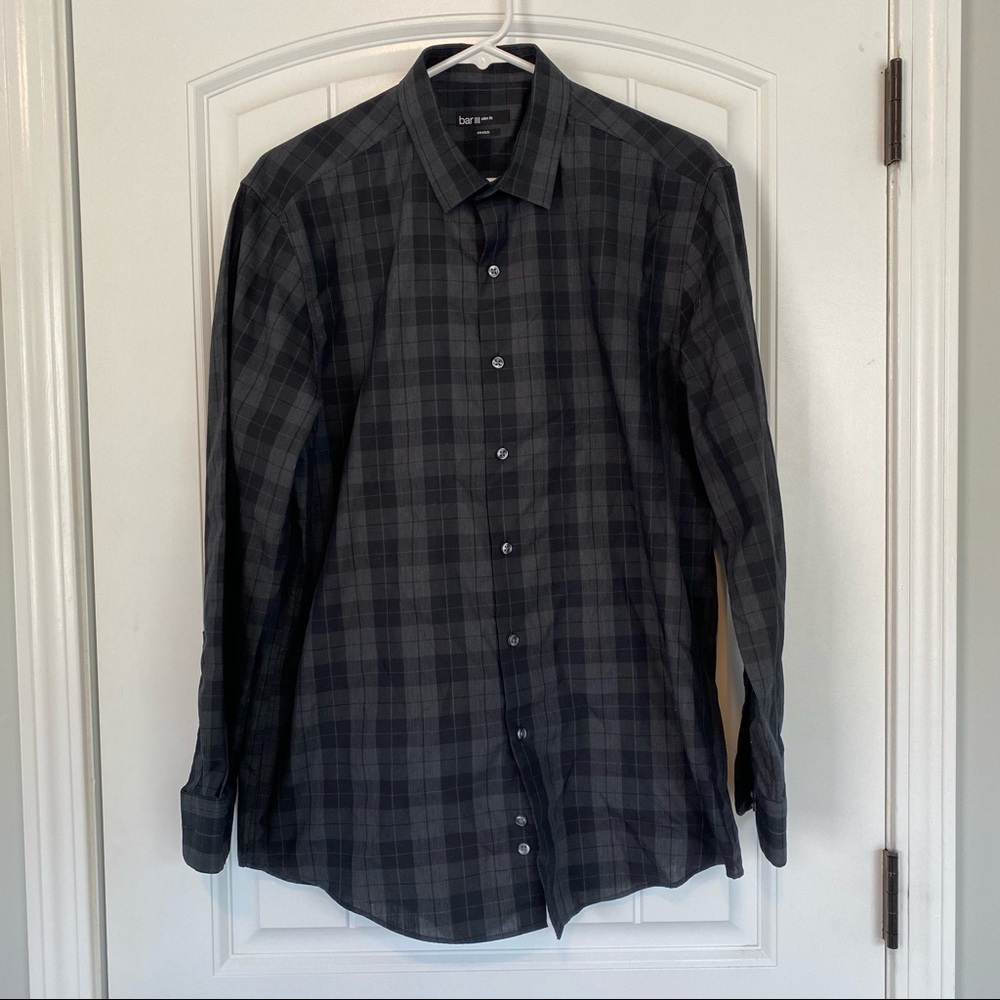 Bar III Slim Fit Stretch Long Sleeve Button Down
